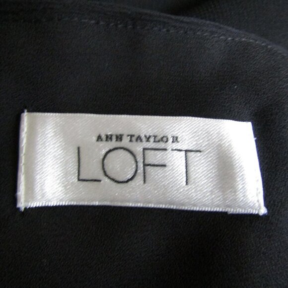 VTG Y2K SLIP DRESS BABY DOLL 100% Silk Black Whimsigoth Fairy LBD Loft Dress 8 - Picture 8 of 11